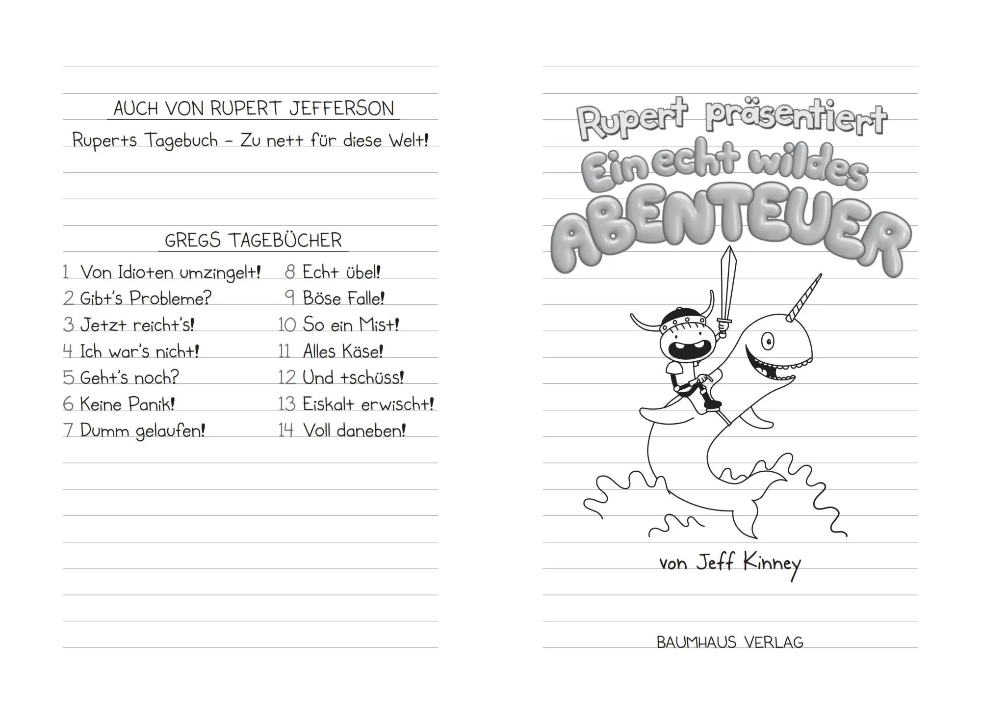Bild: 9783833906374 | Rupert präsentiert: Ein echt wildes Abenteuer | Jeff Kinney | Buch