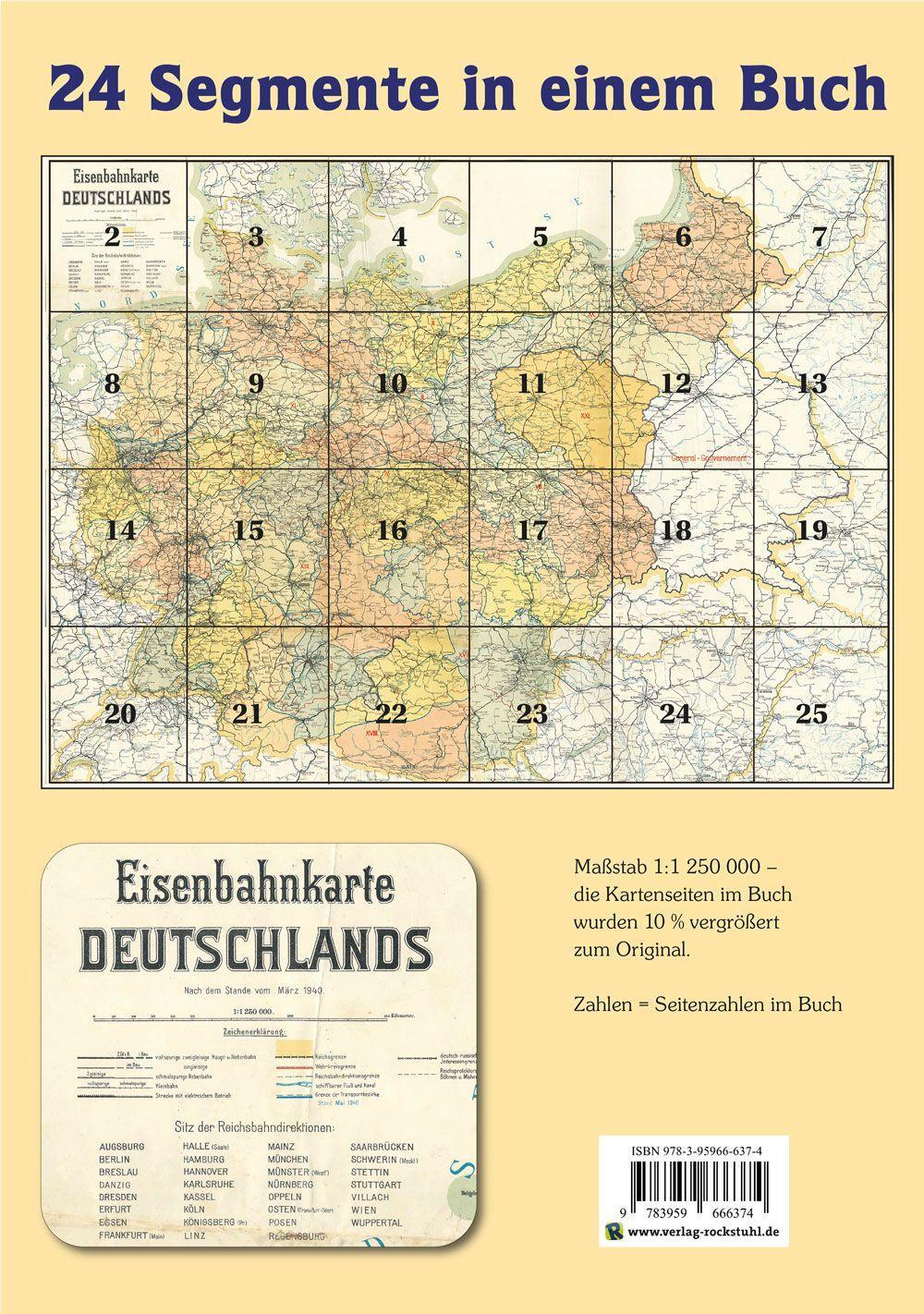 Bild: 9783959666374 | ATLAS DR März 1940 - Eisenbahnkarte Deutschland | Harald Rockstuhl