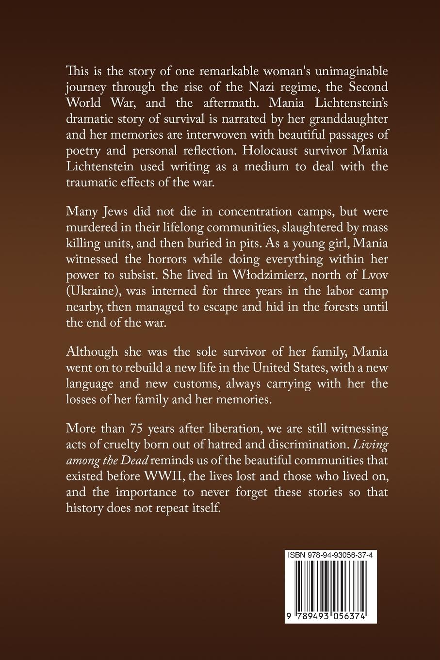 Rückseite: 9789493056374 | Living among the Dead | Adena Bernstein Astrowsky | Taschenbuch | 2020