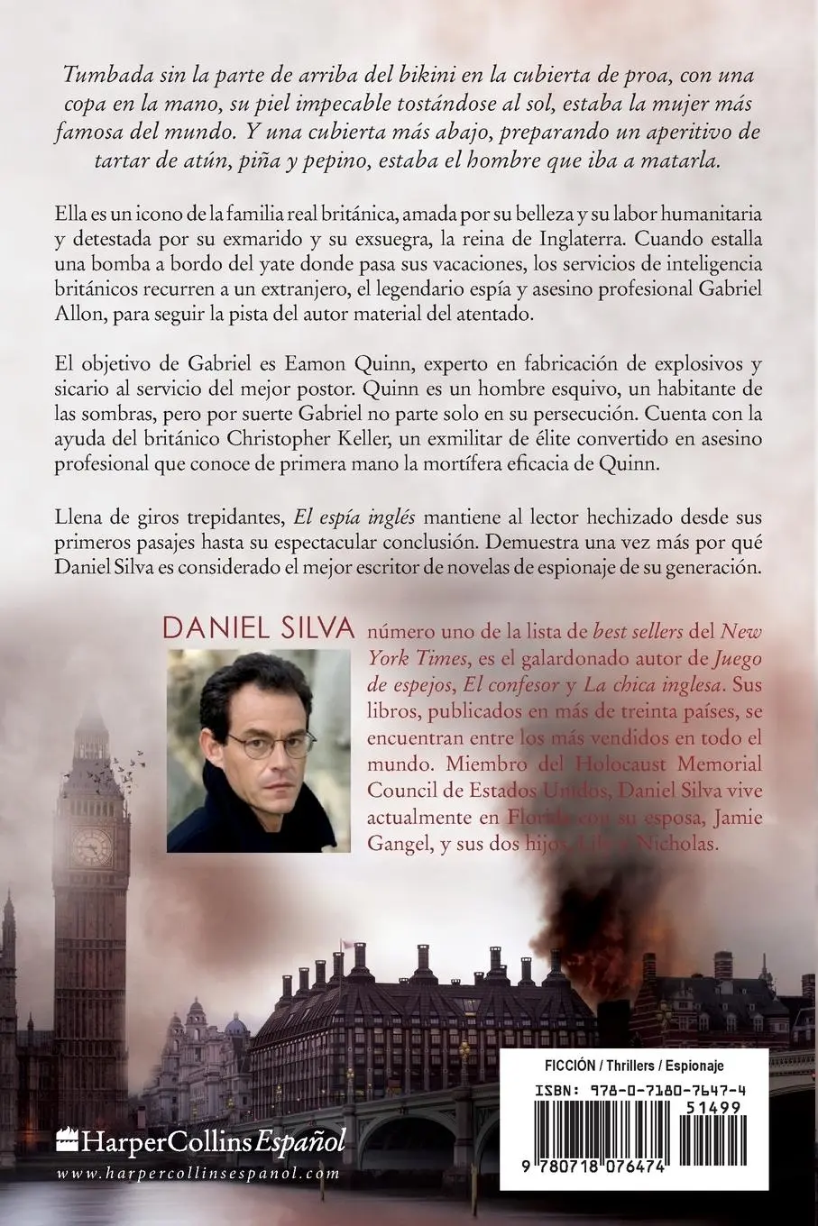 Rückseite: 9780718076474 | El espía inglés | Daniel Silva | Taschenbuch | Kartoniert / Broschiert