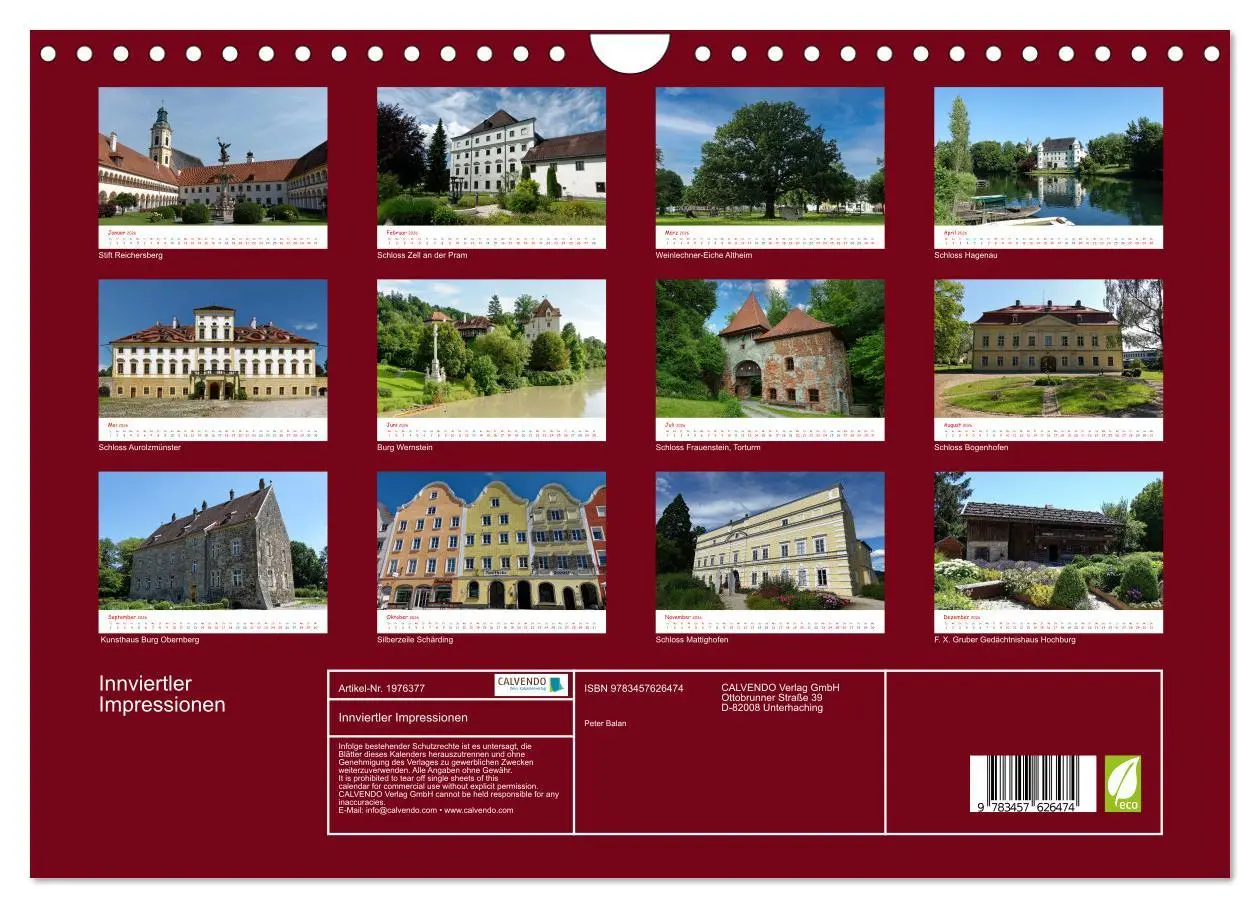 Bild: 9783457626474 | Innviertler Impressionen (Wandkalender 2026 DIN A4 quer), CALVENDO...