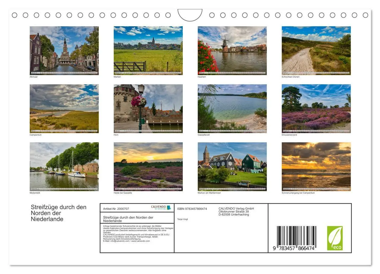 Bild: 9783457866474 | Streifzüge durch den Norden der Niederlande (Wandkalender 2026 DIN...