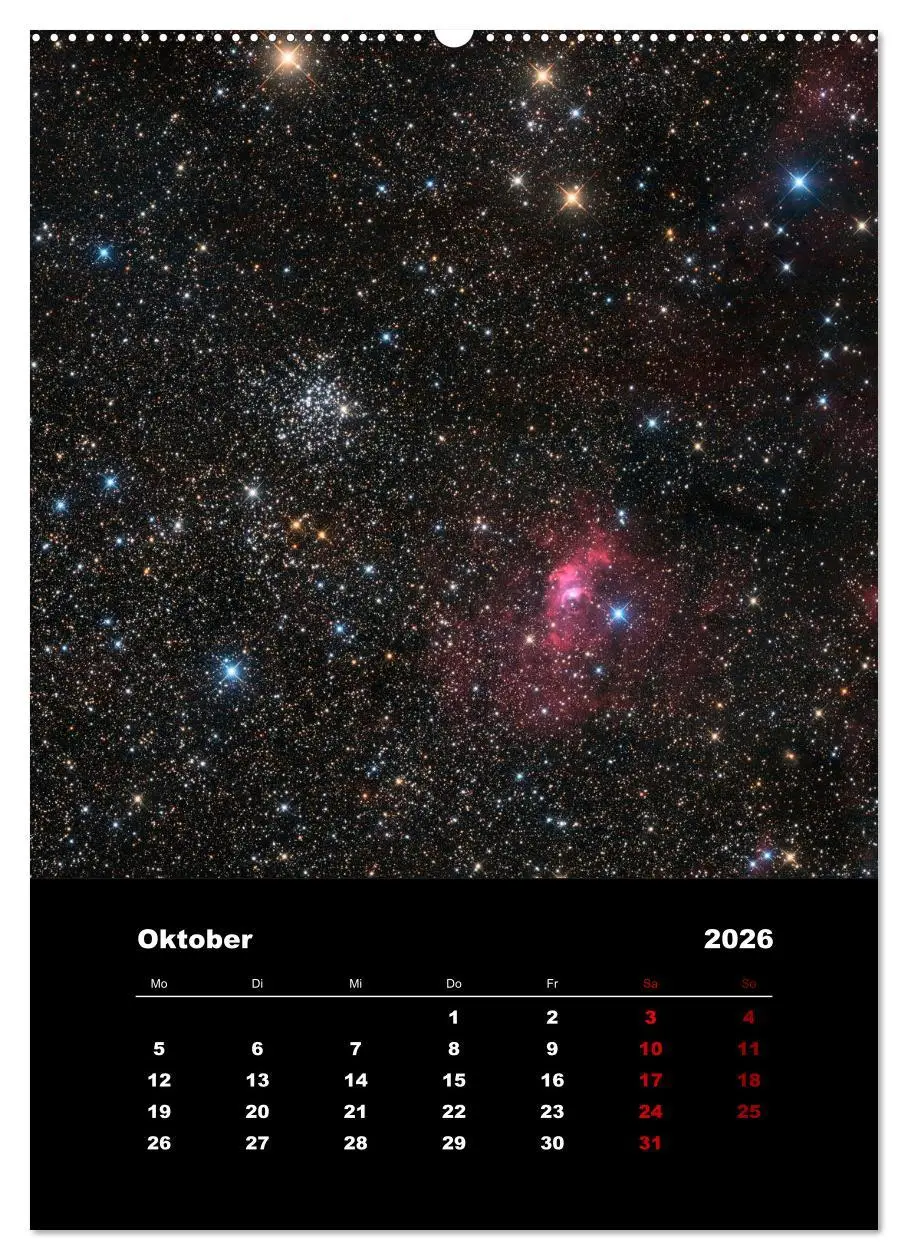 Bild: 9783516406474 | Das Universum (Wandkalender 2026 DIN A2 hoch), CALVENDO Monatskalender
