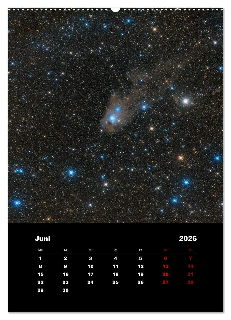 Bild: 9783516406474 | Das Universum (Wandkalender 2026 DIN A2 hoch), CALVENDO Monatskalender