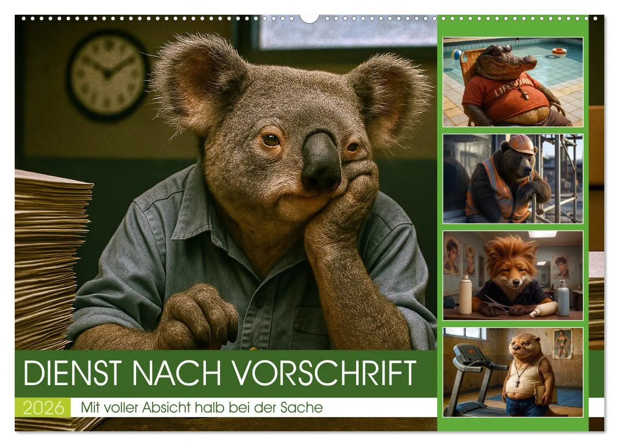 Cover: 9783516646474 | Dienst nach Vorschrift (Wandkalender 2026 DIN A2 quer), CALVENDO...