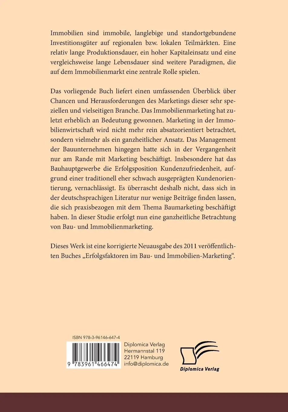 Rückseite: 9783961466474 | Erfolgsfaktoren im Bau- und Immobilien-Marketing: Immobilien-Atlas...