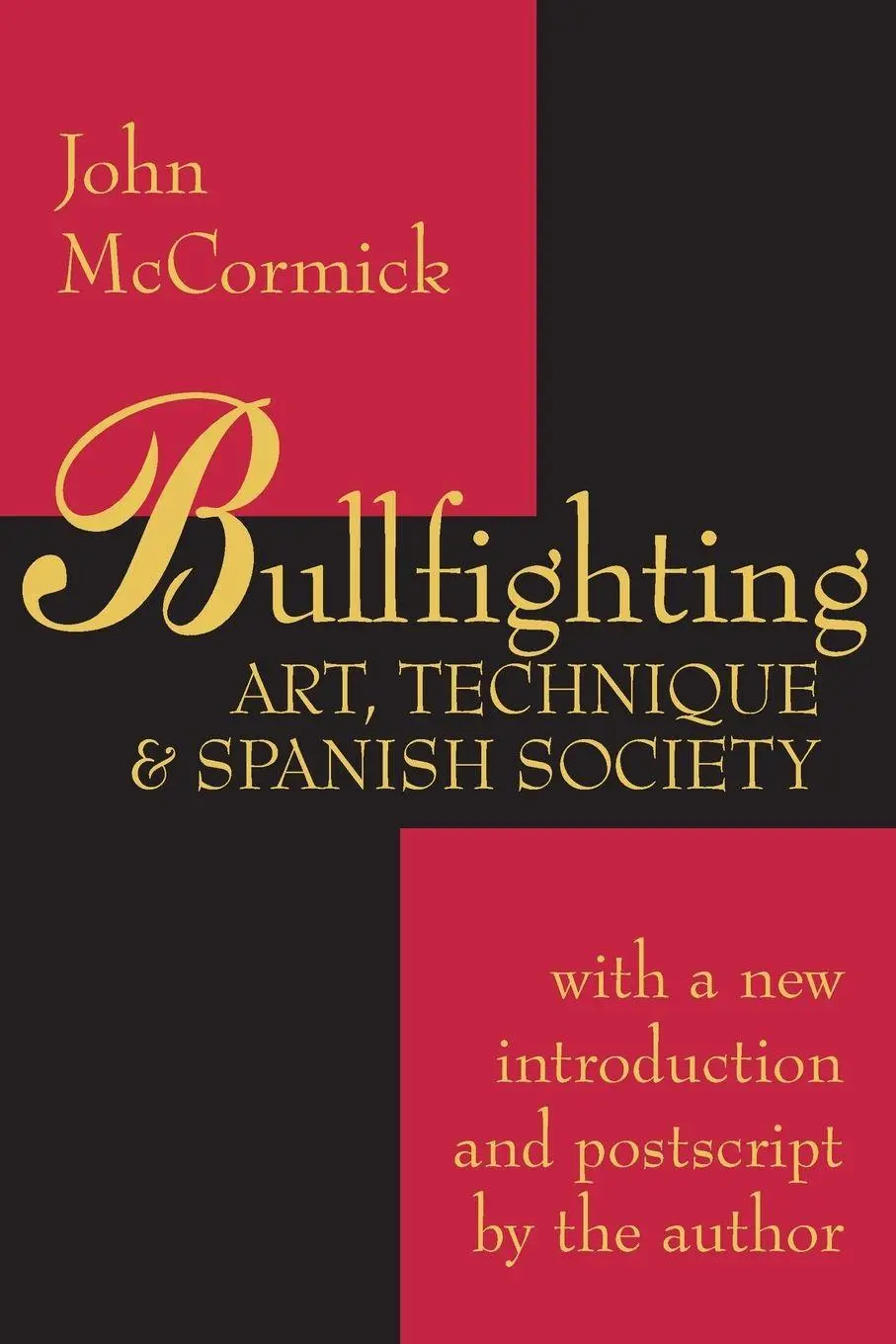 Cover: 9780765806574 | Bullfighting | Art, Technique and Spanish Society | John Mccormick