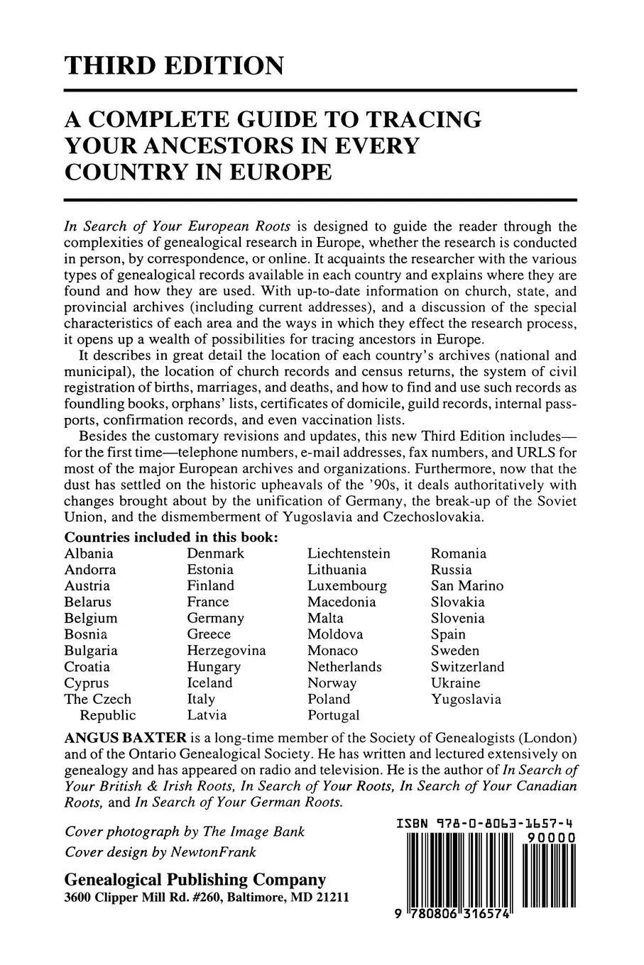 Rückseite: 9780806316574 | In Search of Your European Roots. a Complete Guide to Tracing Your...