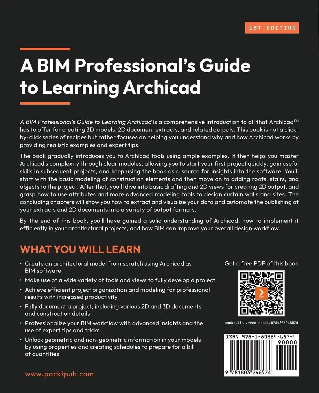 Rückseite: 9781803246574 | A BIM Professional's Guide to Learning Archicad | Boeykens (u. a.)