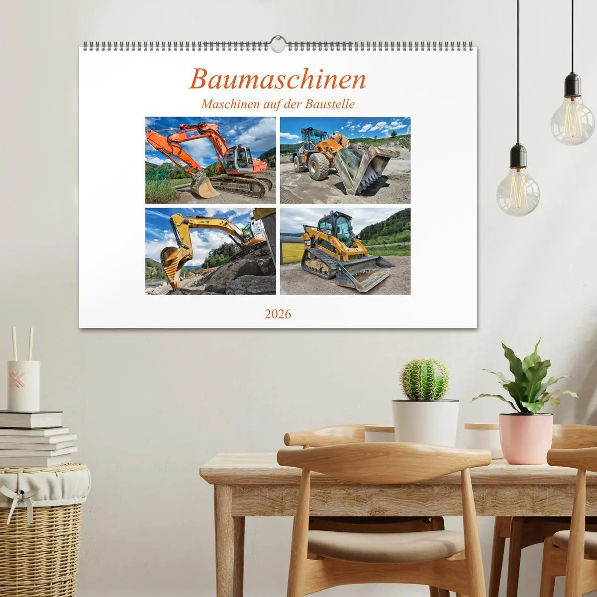 Bild: 9783457856574 | Baumaschinen - Maschinen auf der Baustelle (Wandkalender 2026 DIN...
