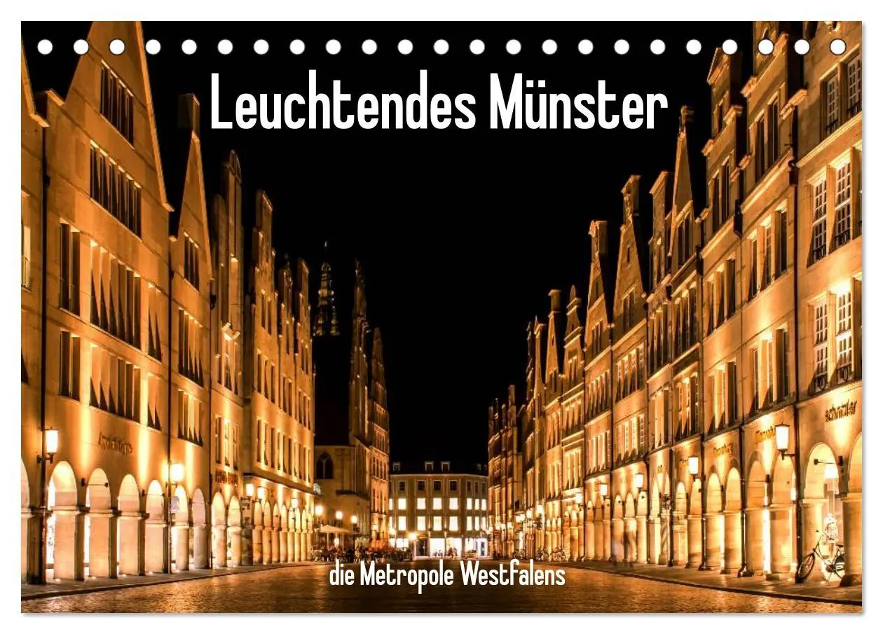 Cover: 9783516016574 | Leuchtendes Münster 2026 - die Metropole Westfalens (Tischkalender...