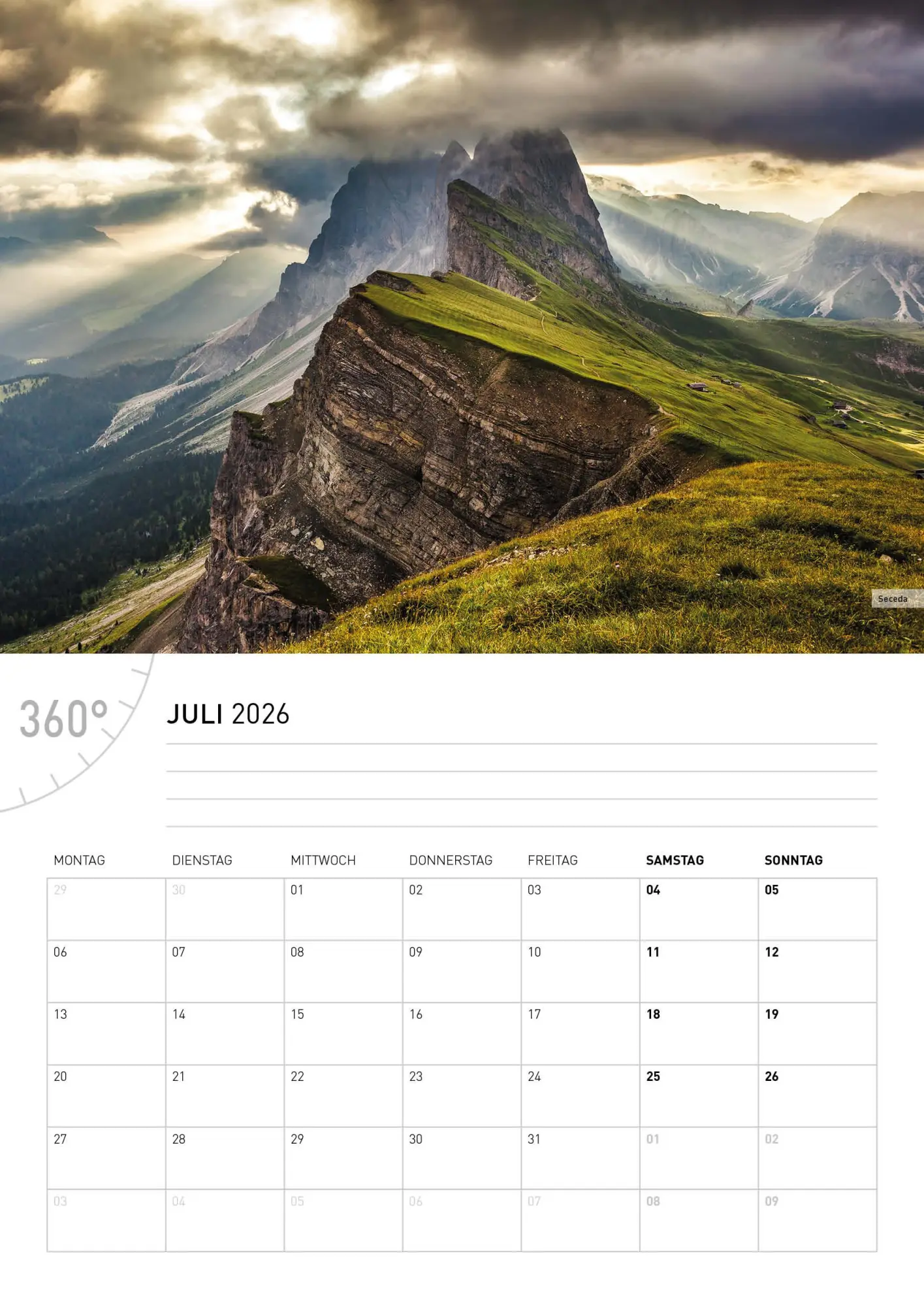 Bild: 9783968556574 | Südtirol Broschürenkalender 2026 | Judith Niederwanger | Kalender