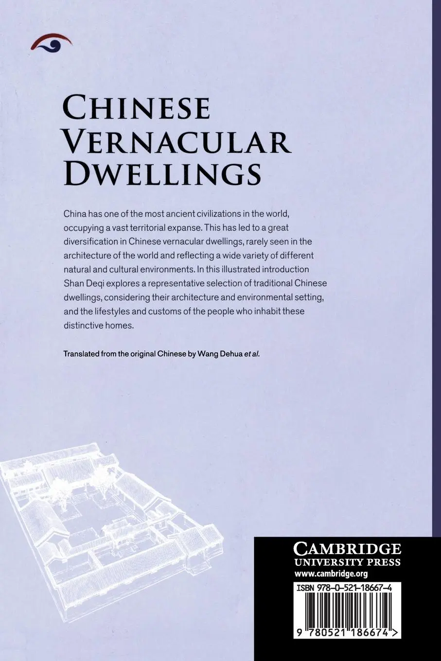 Rückseite: 9780521186674 | Chinese Vernacular Dwellings | Deqi Shan | Taschenbuch | Englisch