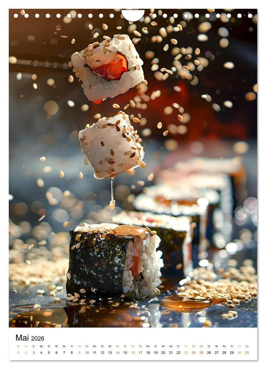 Bild: 9783516246674 | Sushi für Kenner (Wandkalender 2026 DIN A4 hoch), CALVENDO...
