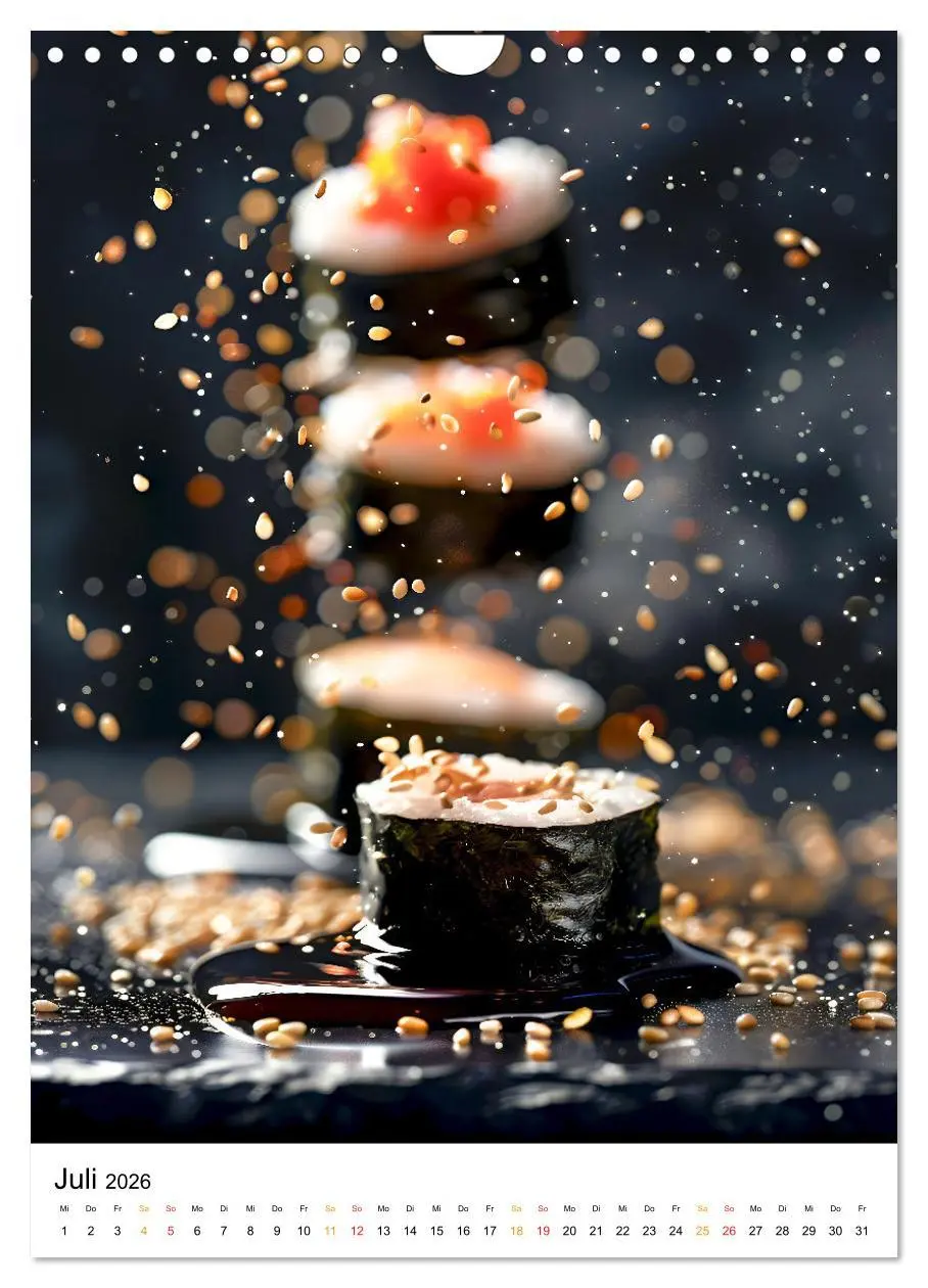 Bild: 9783516246674 | Sushi für Kenner (Wandkalender 2026 DIN A4 hoch), CALVENDO...