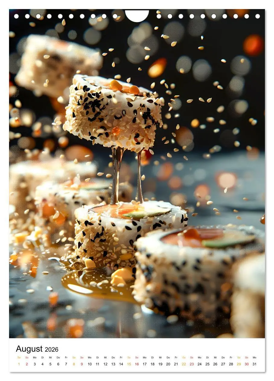 Bild: 9783516246674 | Sushi für Kenner (Wandkalender 2026 DIN A4 hoch), CALVENDO...