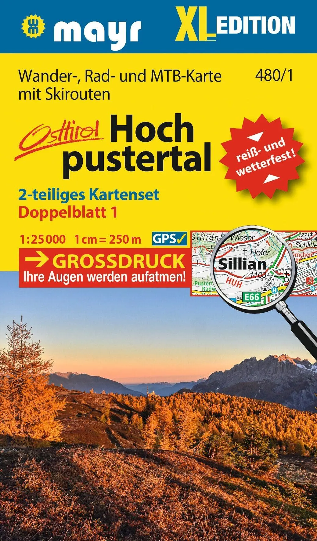 Cover: 9783991216674 | Mayr Wanderkarte Hochpustertal XL (2-Karten-Set) 1:25.000 | 2 Bde/Tle