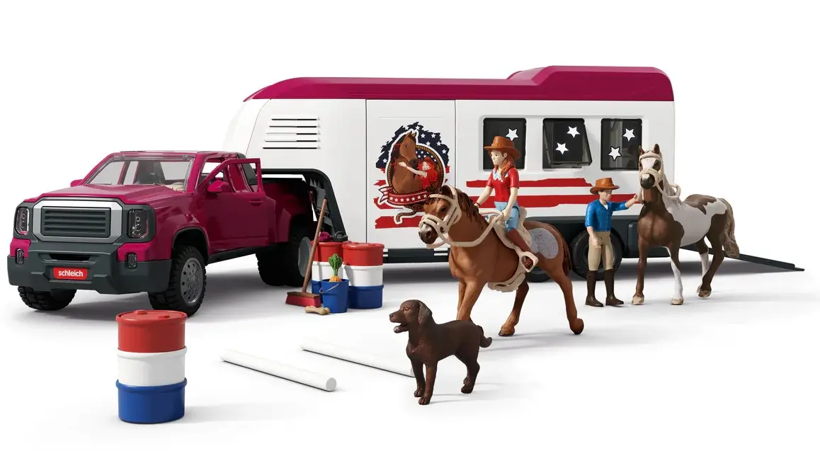 Cover: 4069111086774 | Schleich 42705 - Horse Club, Lakeside Truck mit Anhänger, | Deutsch