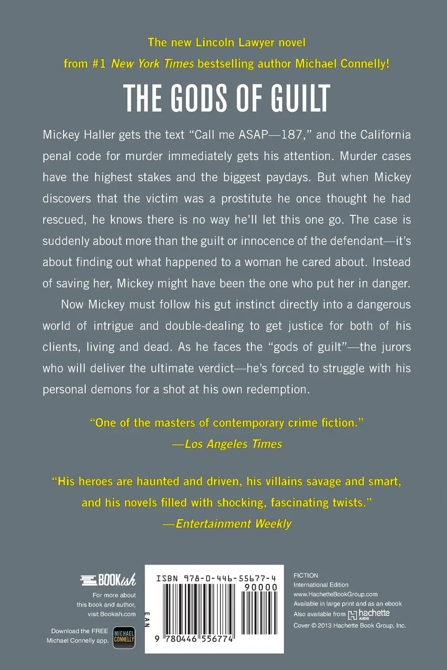 Rückseite: 9780446556774 | The Gods of Guilt | Michael Connelly | Taschenbuch | Englisch | 2013