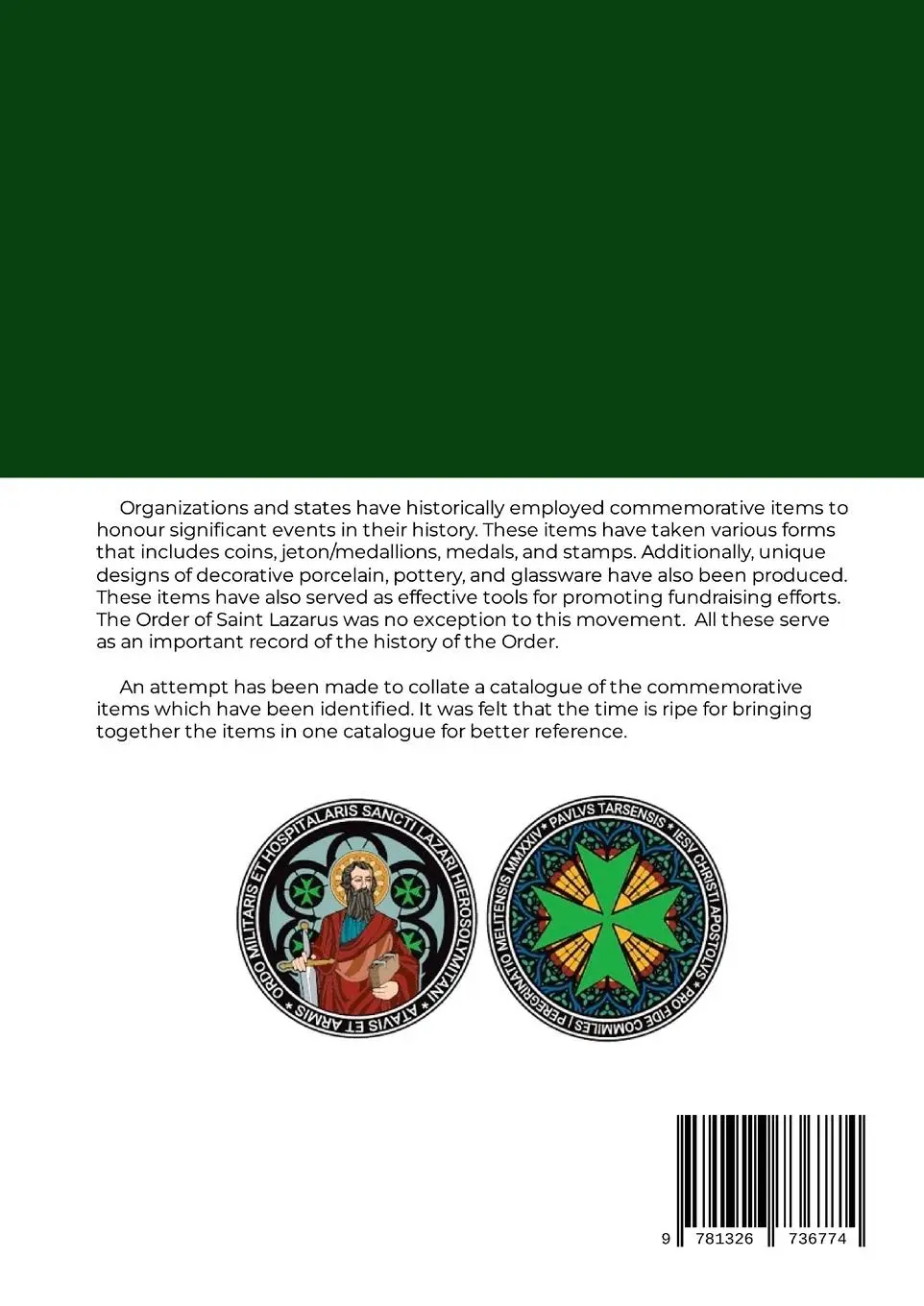 Rückseite: 9781326736774 | Commemorative items pertaining to the Order of Saint Lazarus | Buch