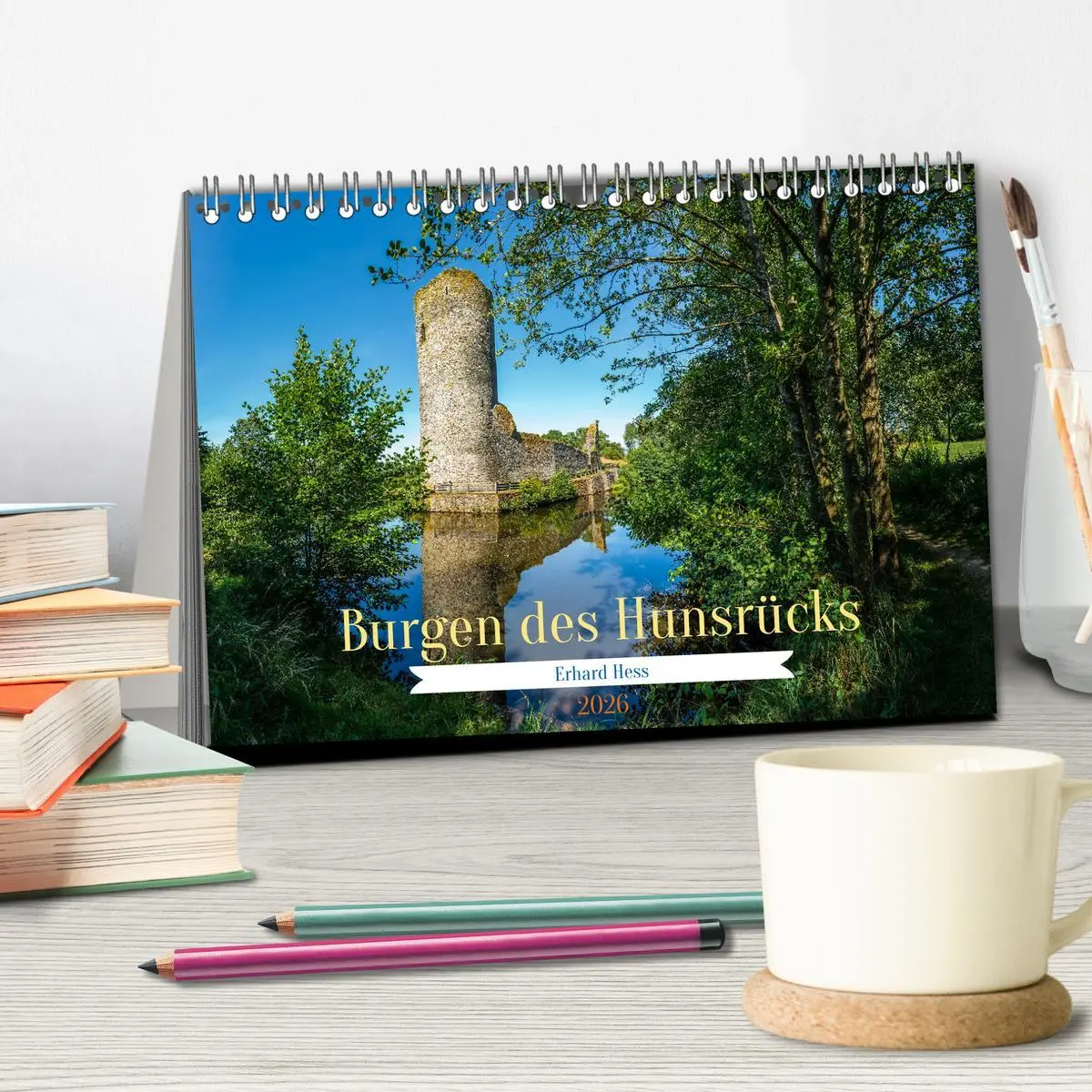Bild: 9783457386774 | Burgen des Hunsrücks (Tischkalender 2026 DIN A5 quer), CALVENDO...