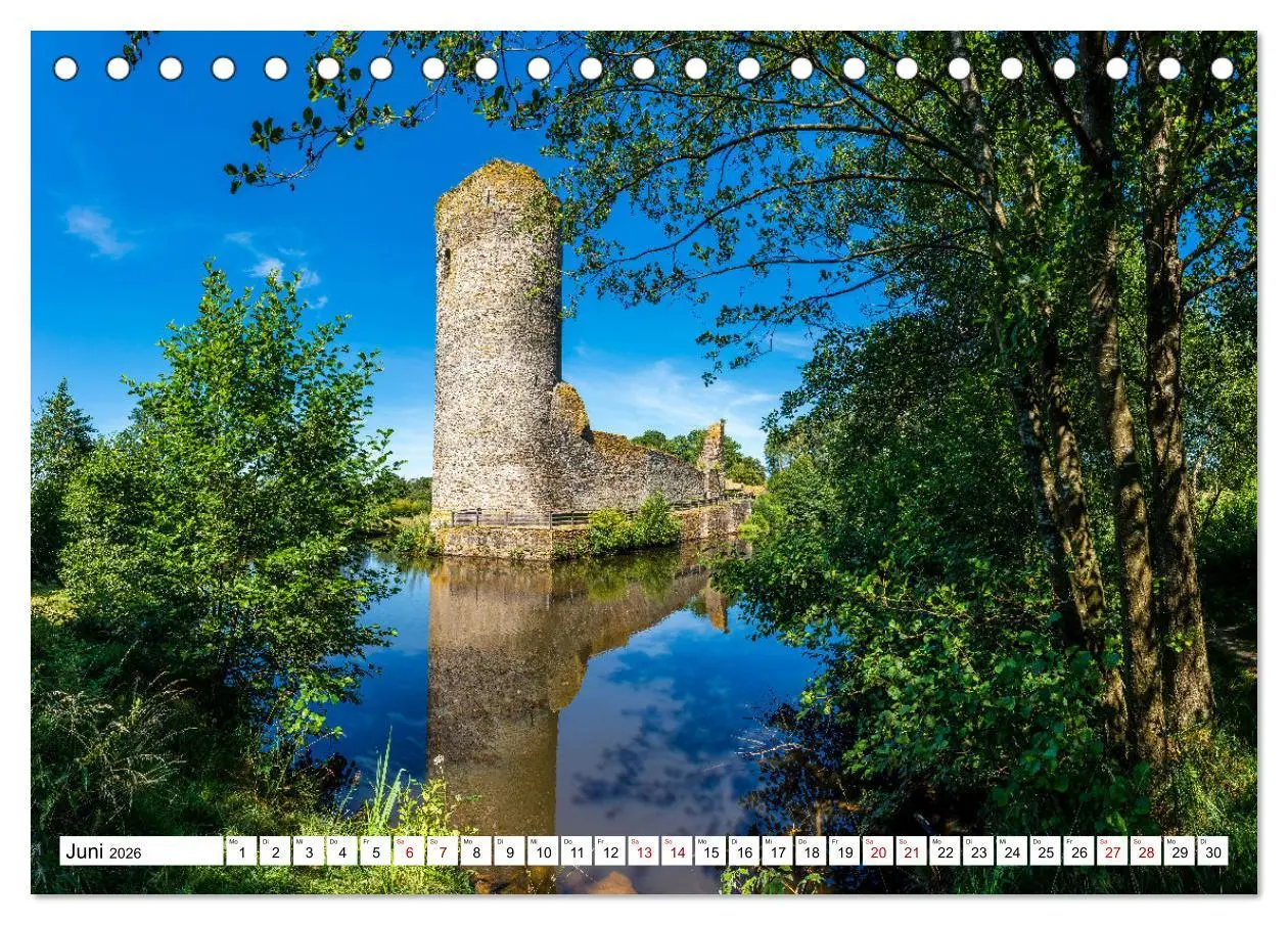 Bild: 9783457386774 | Burgen des Hunsrücks (Tischkalender 2026 DIN A5 quer), CALVENDO...