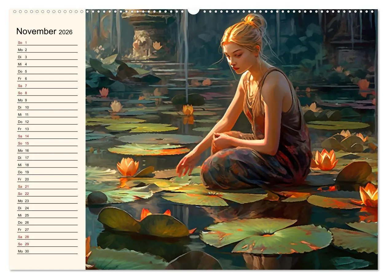 Bild: 9783457526774 | Stille, Stärke und Yoga (Wandkalender 2026 DIN A2 quer), CALVENDO...