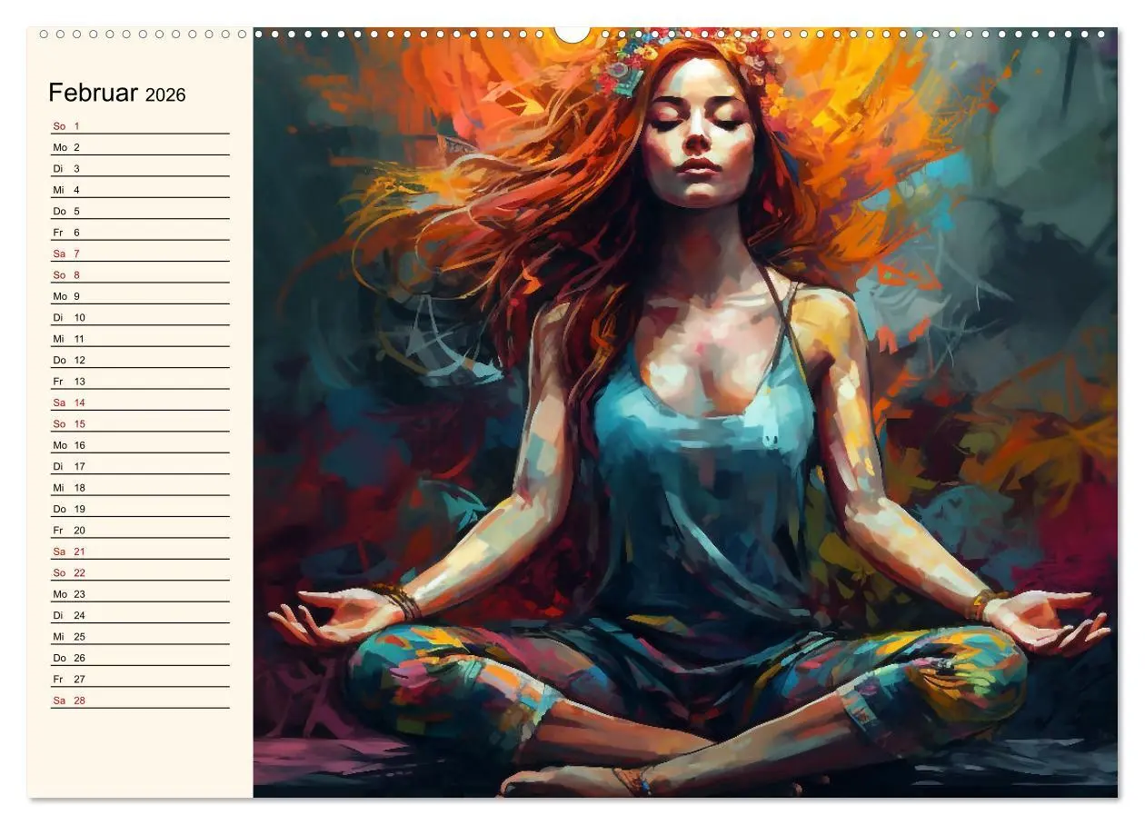 Bild: 9783457526774 | Stille, Stärke und Yoga (Wandkalender 2026 DIN A2 quer), CALVENDO...