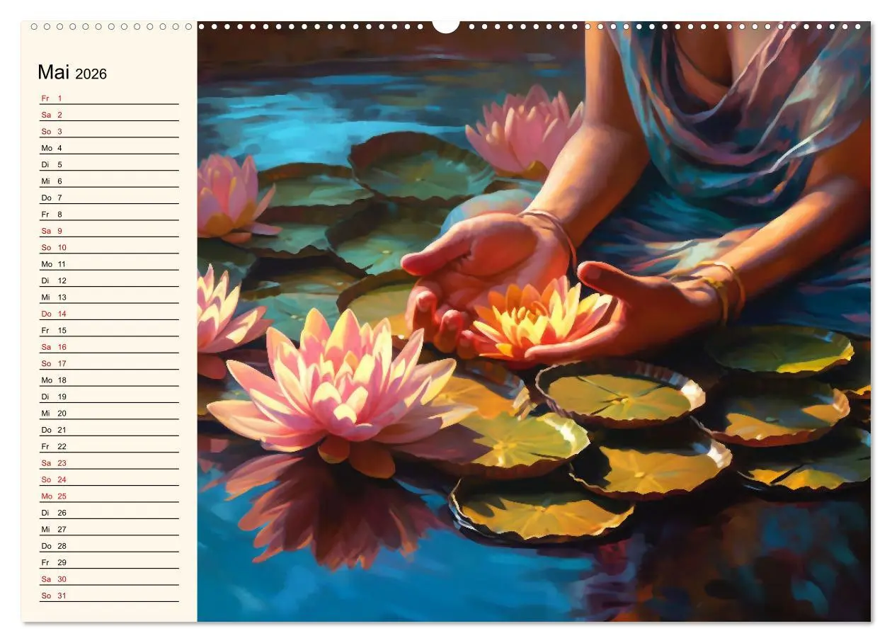 Bild: 9783457526774 | Stille, Stärke und Yoga (Wandkalender 2026 DIN A2 quer), CALVENDO...