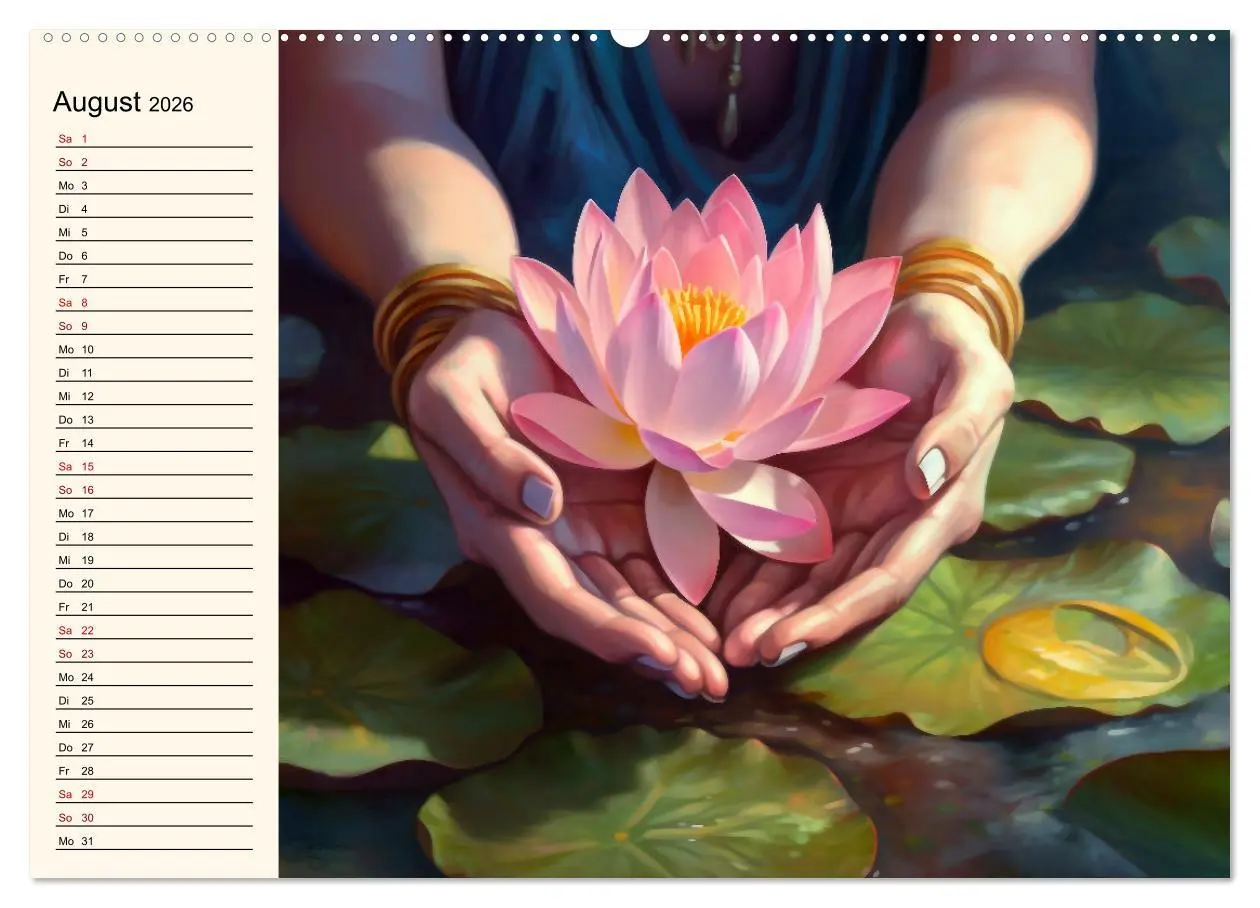 Bild: 9783457526774 | Stille, Stärke und Yoga (Wandkalender 2026 DIN A2 quer), CALVENDO...