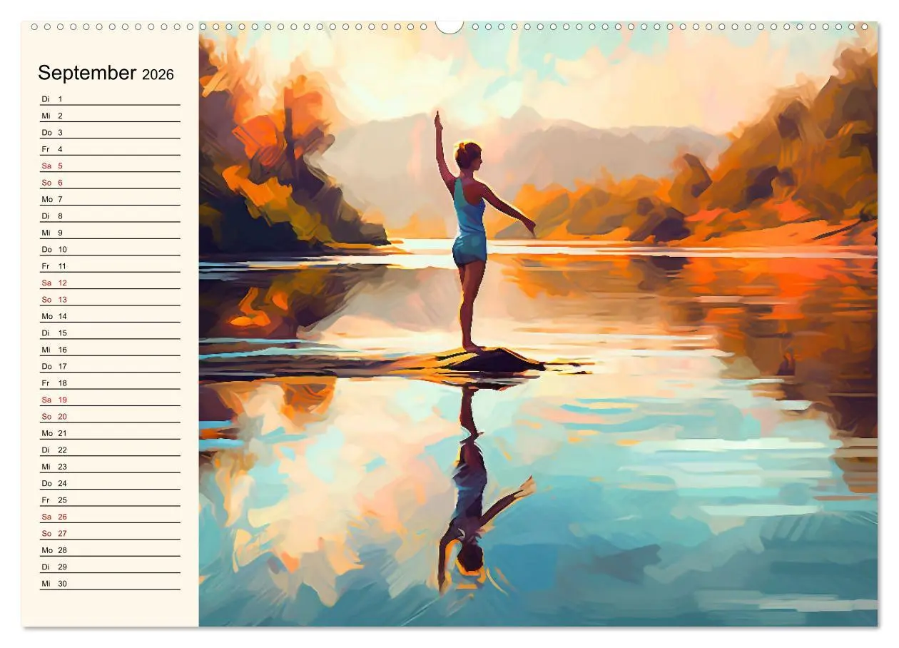 Bild: 9783457526774 | Stille, Stärke und Yoga (Wandkalender 2026 DIN A2 quer), CALVENDO...