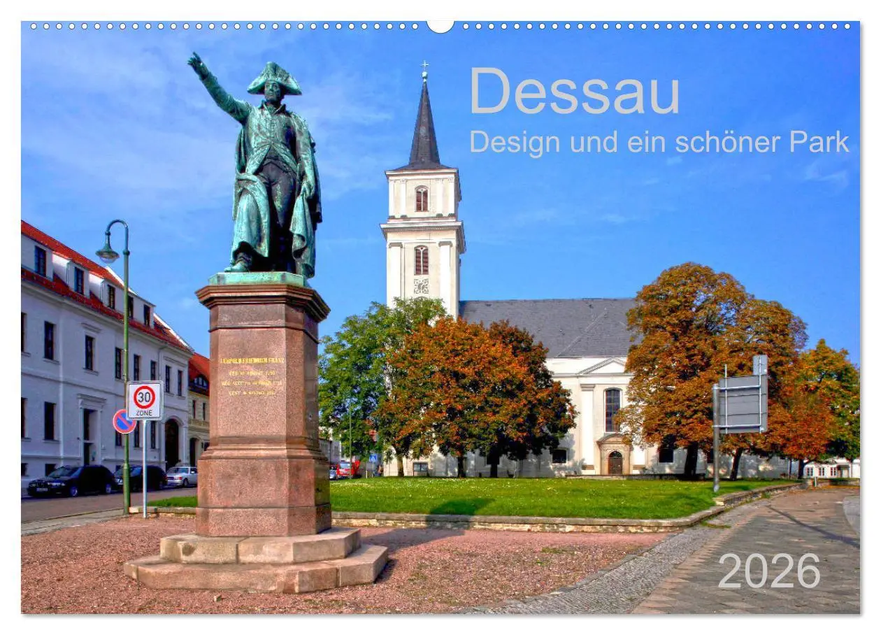 Cover: 9783457766774 | Dessau Design und ein schöner Park (Wandkalender 2026 DIN A2 quer),...