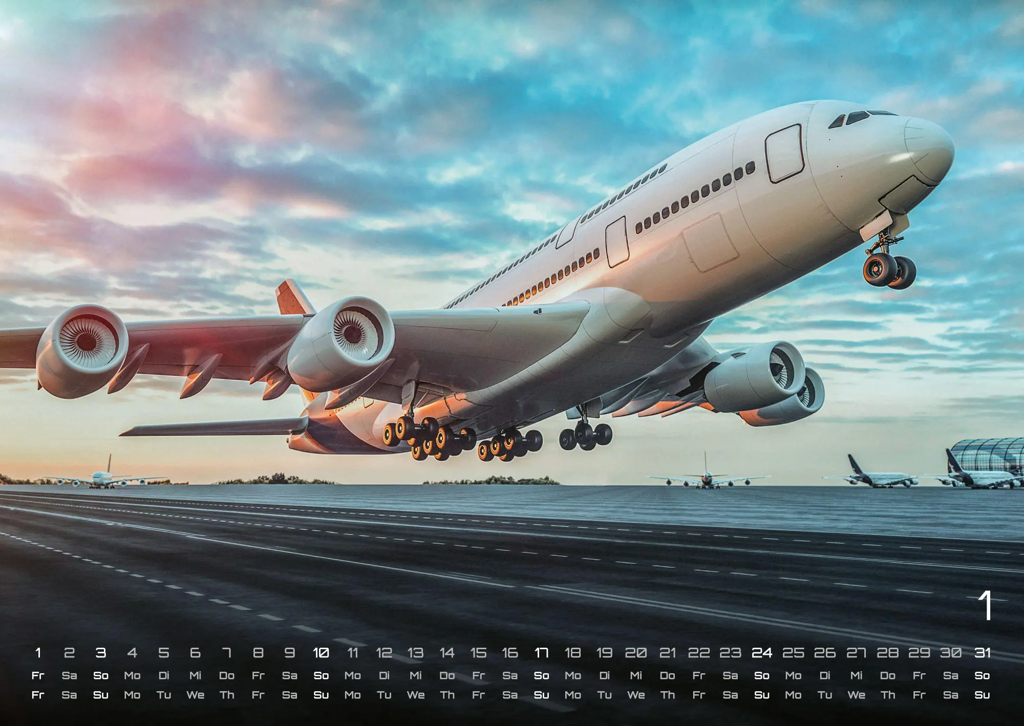 Bild: 9783986736774 | Planes - Über den Wolken - Flugzeuge - 2027 - Kalender DIN A2 | de