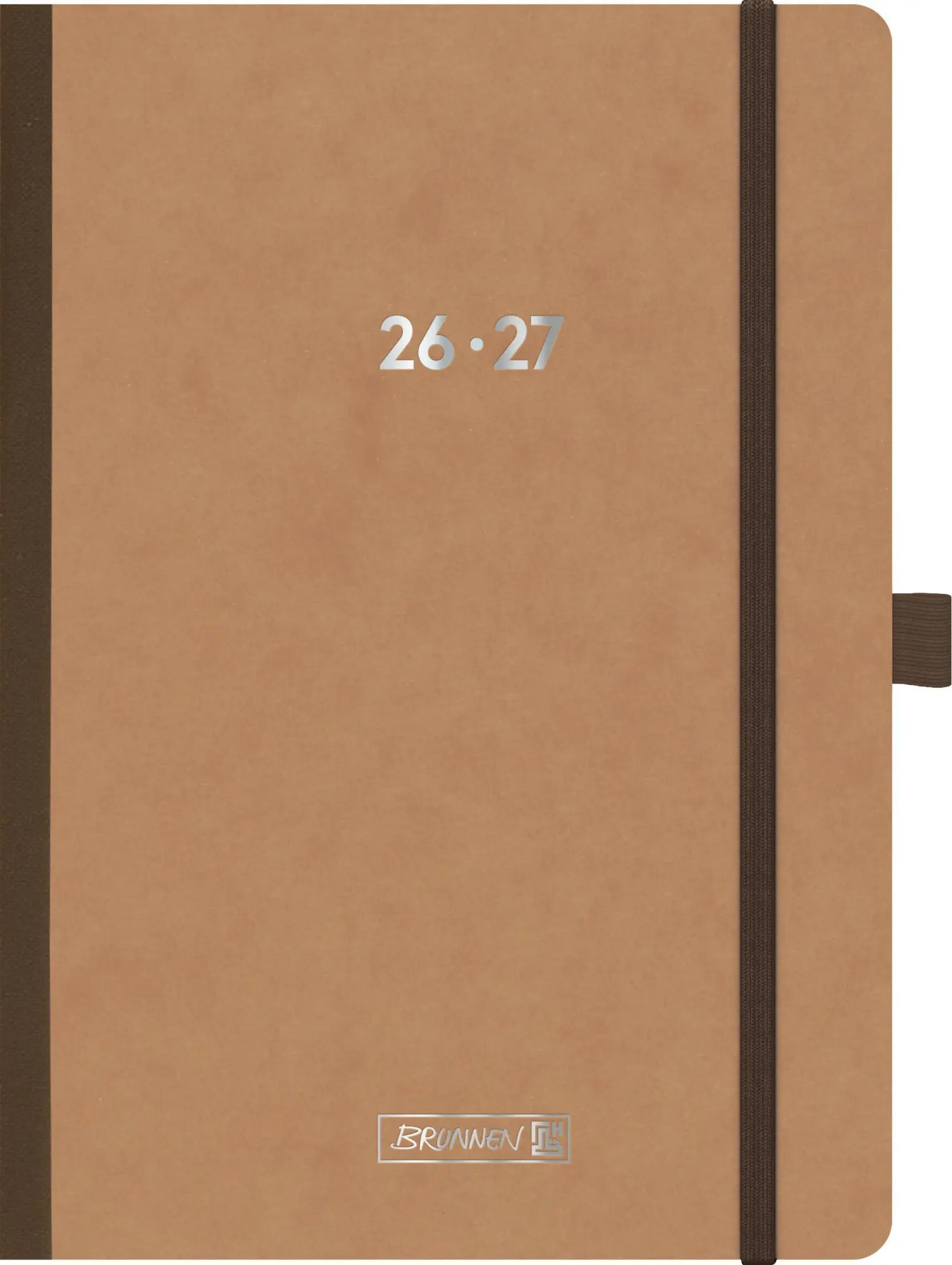 Cover: 4061947156874 | Schülerkalender 2026/2027 "Pressspan braun" FACT!plus A5, Karton