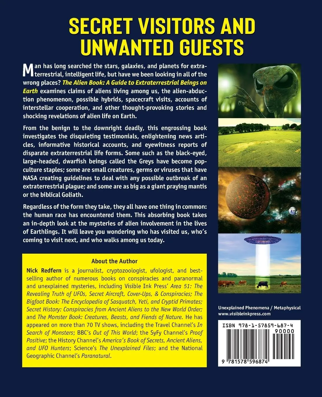 Rückseite: 9781578596874 | The Alien Book | A Guide To Extraterrestrial Beings On Earth | Redfern