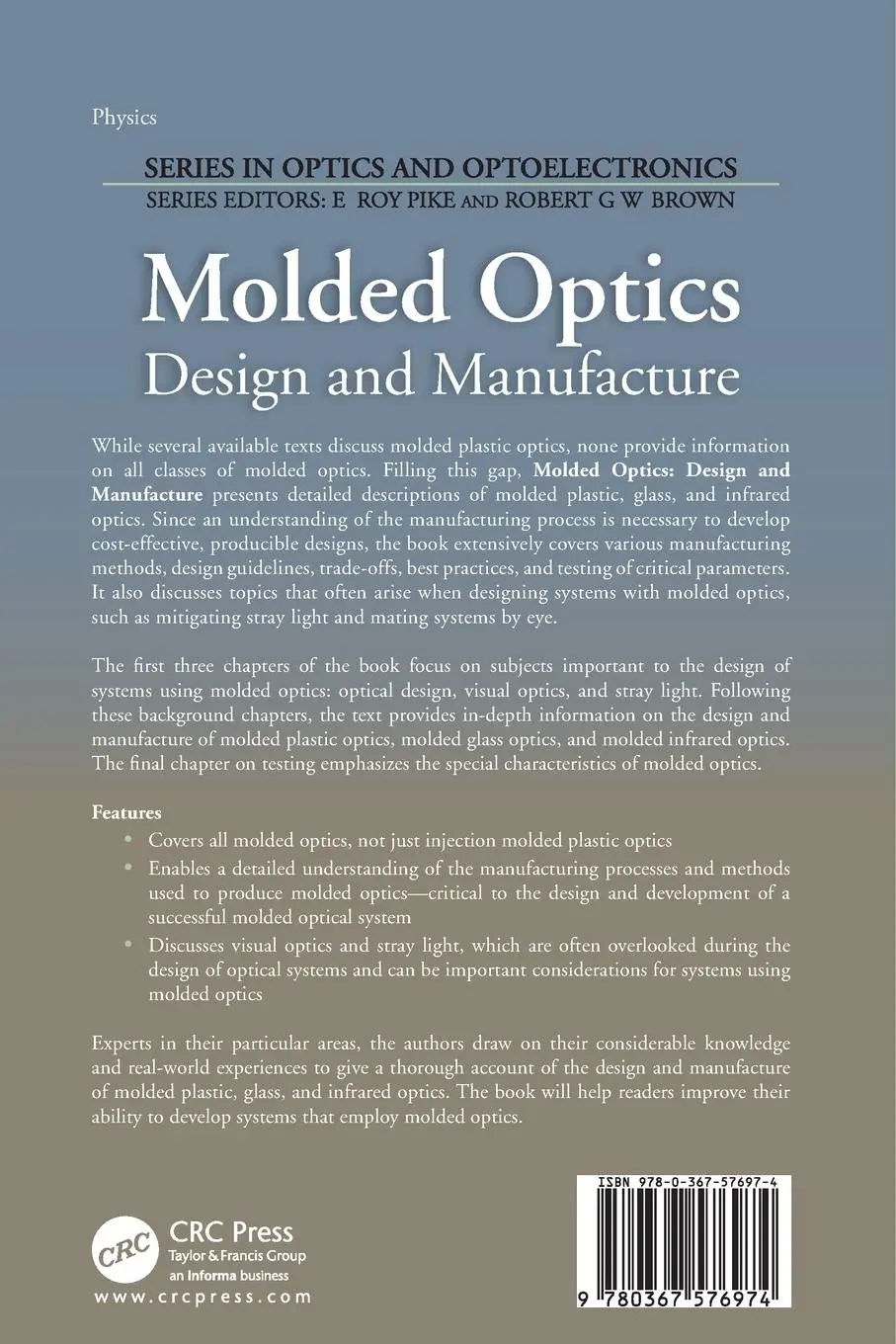 Rückseite: 9780367576974 | Molded Optics | Design and Manufacture | Michael Schaub (u. a.) | Buch