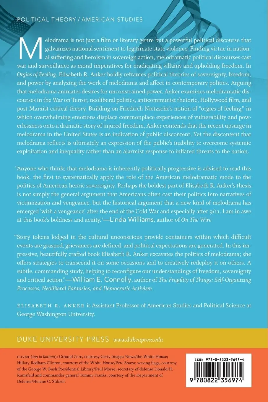 Rückseite: 9780822356974 | Orgies of Feeling | Melodrama and the Politics of Freedom | Anker