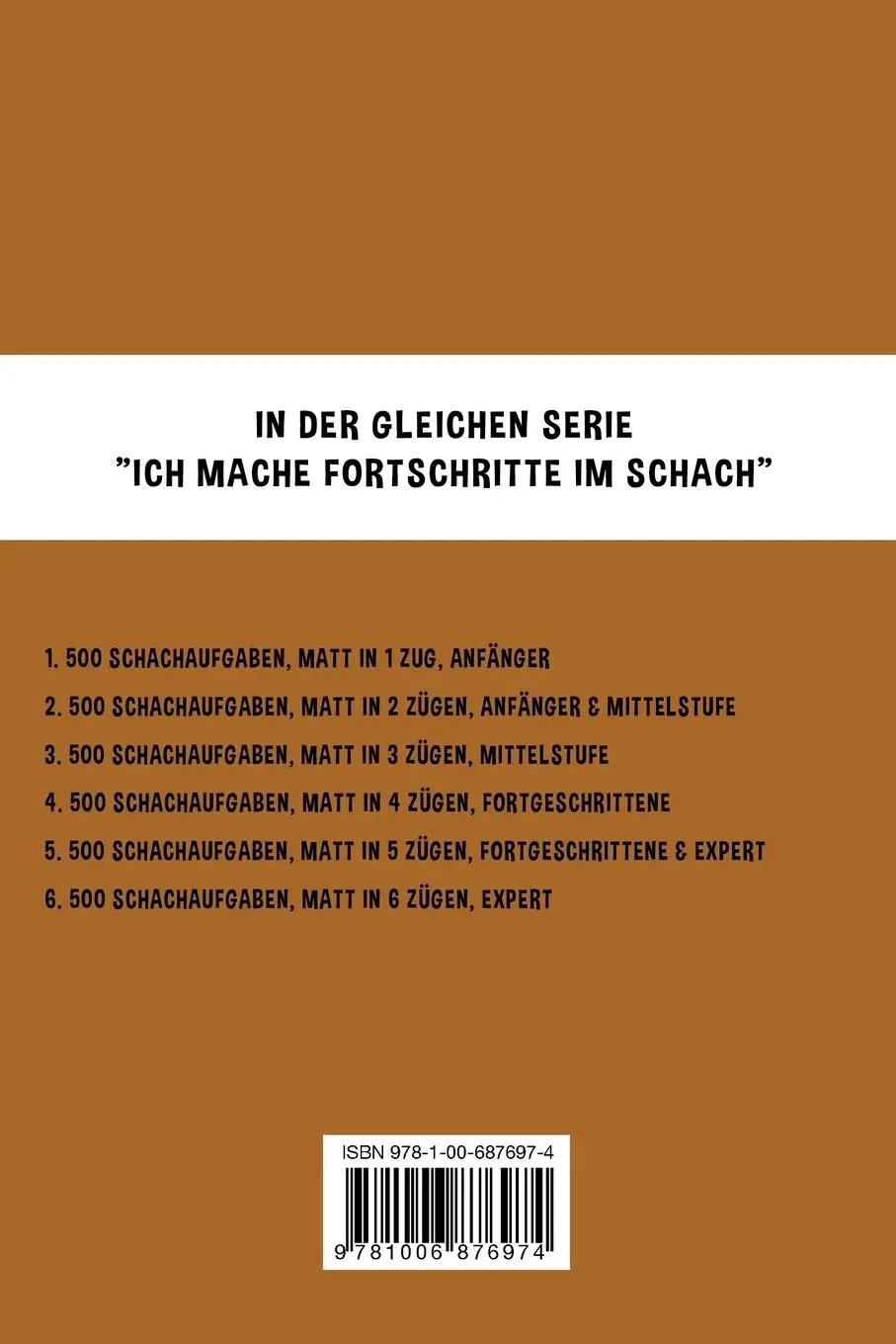 Rückseite: 9781006876974 | 500 Schachaufgaben, Matt in 5 Zügen, Fortgeschrittene und Expert | Akt