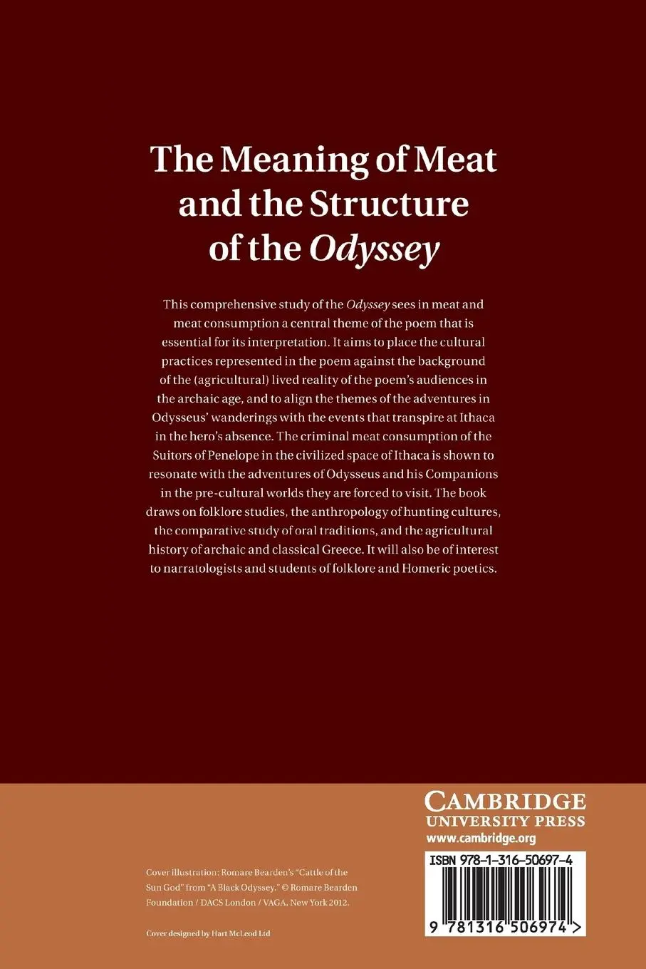 Rückseite: 9781316506974 | The Meaning of Meat and the Structure of the Odyssey | Bakker | Buch