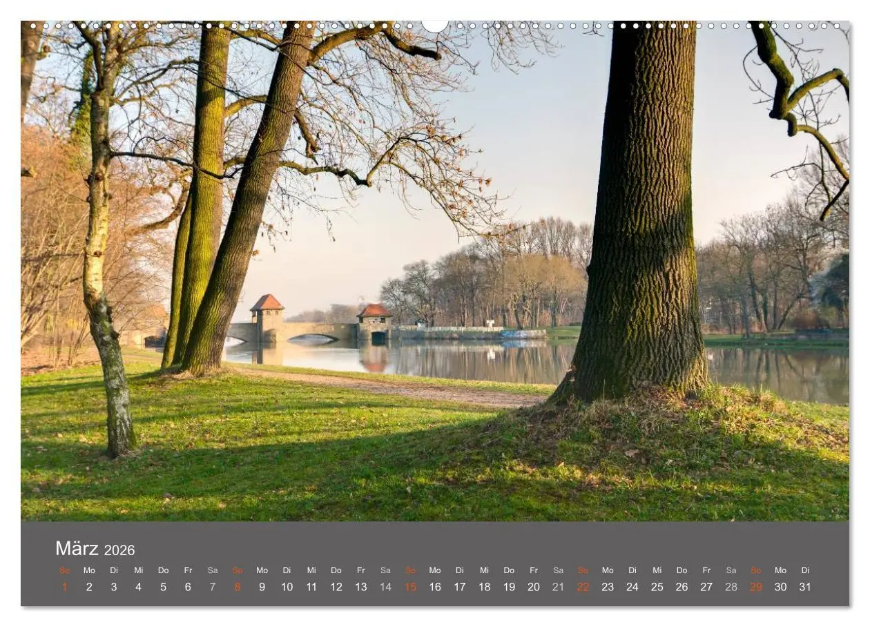 Bild: 9783516076974 | Leipzig - Parks und Landschaften (hochwertiger Premium Wandkalender...