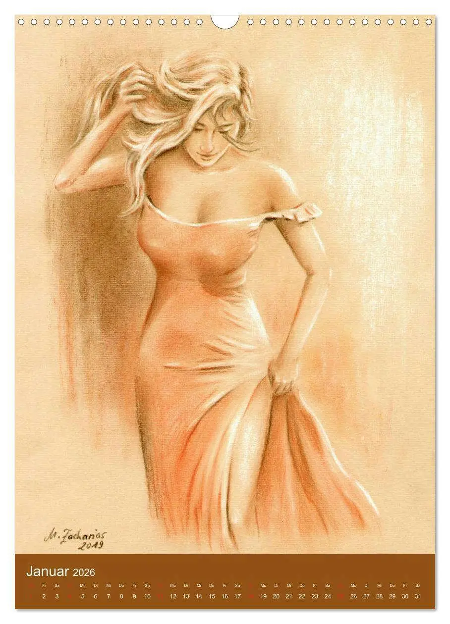 Bild: 9783516386974 | Kunst und Erotik 2026 (Wandkalender 2026 DIN A3 hoch), CALVENDO...