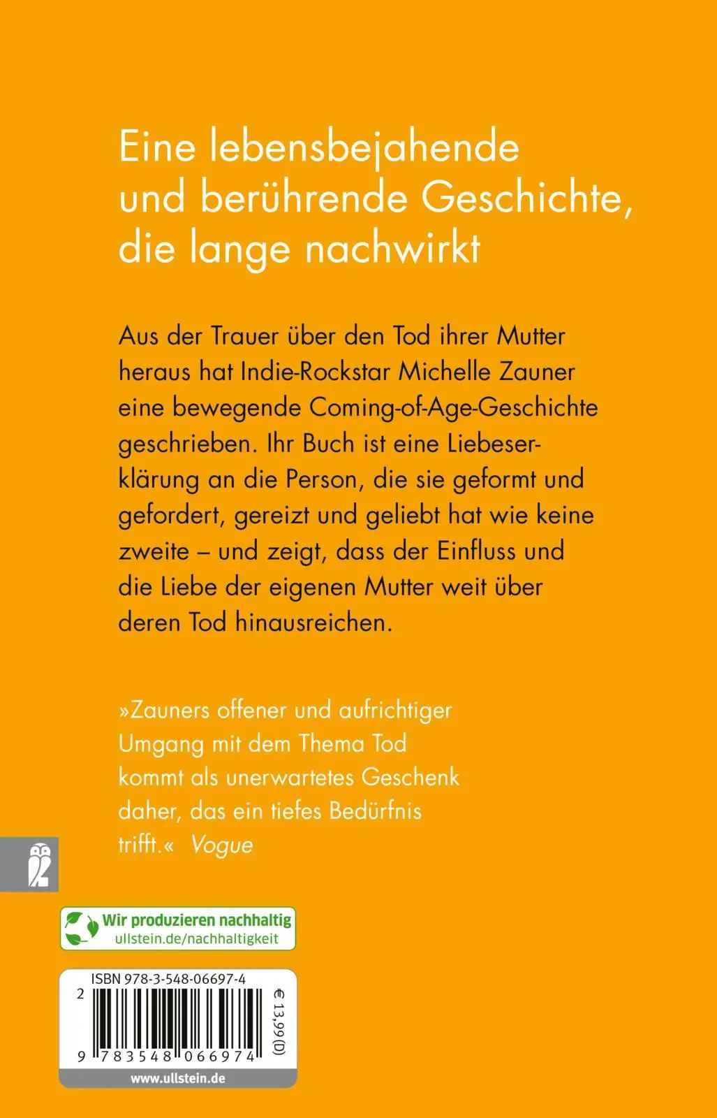 Rückseite: 9783548066974 | Tränen im Asia-Markt | Barack Obamas Buch-Highlight 2021 | Zauner
