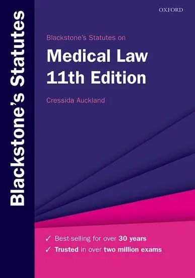 Cover: 9780198867074 | Blackstone's Statutes on Medical Law | Cressida Auckland | Taschenbuch