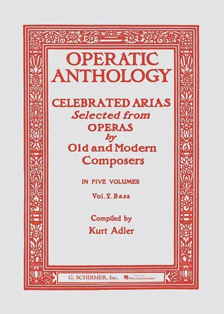 Cover: 9780793547074 | Operatic Anthology, Volume V | Kurt Adler | Taschenbuch | Buch | 1986