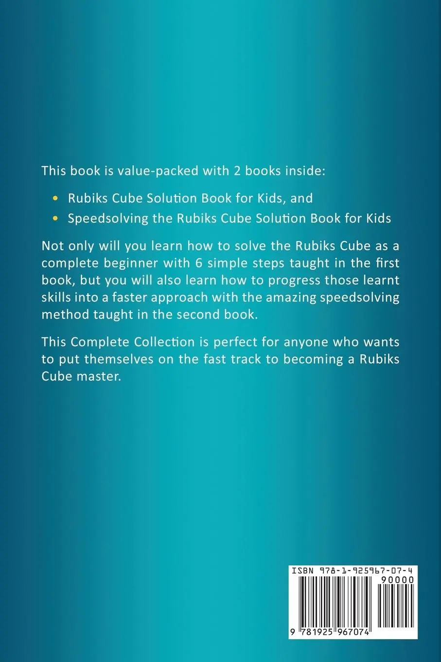 Rückseite: 9781925967074 | Rubik's Cube Solution Book Complete Collection | David Goldman | Buch