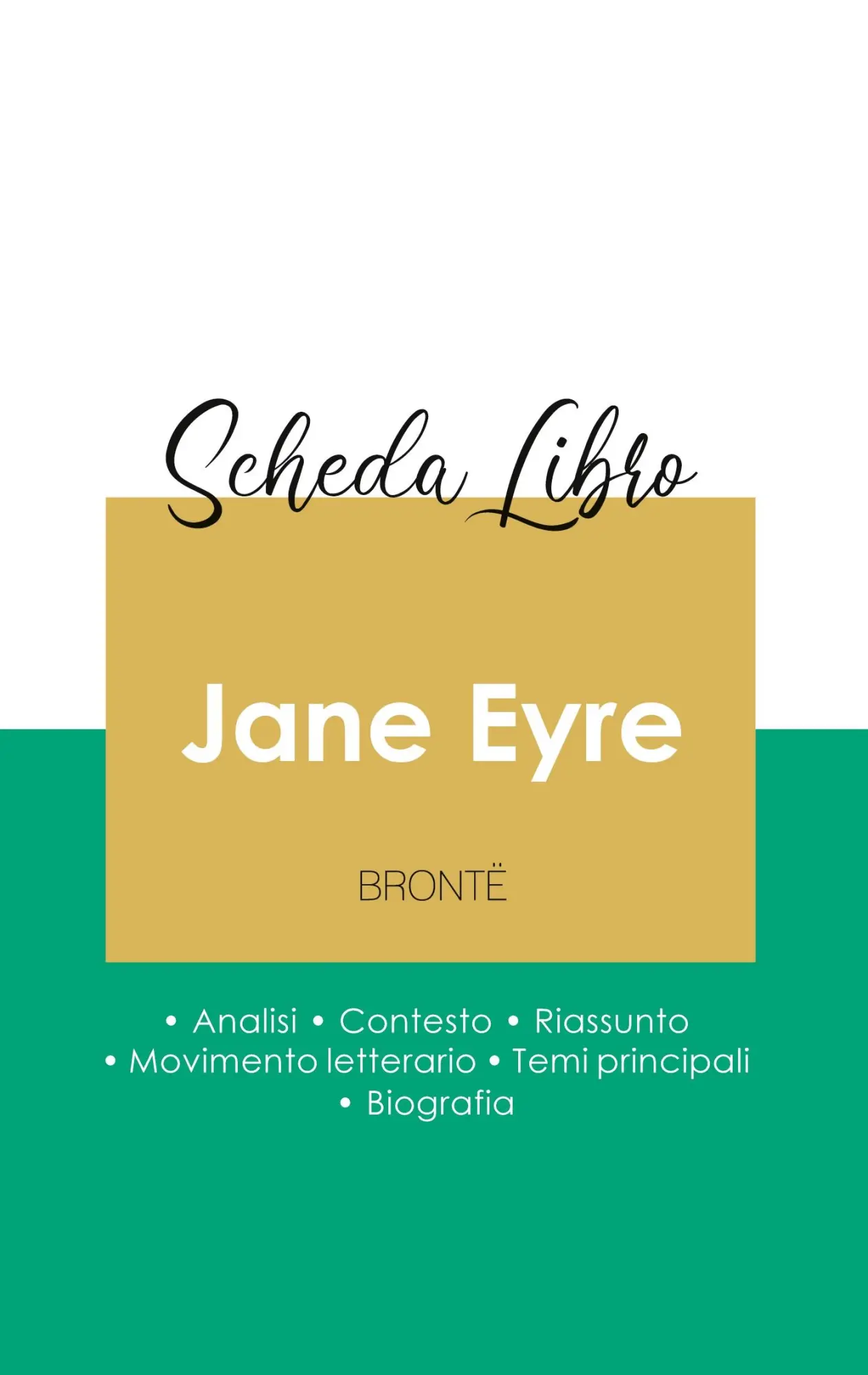 Cover: 9782759307074 | Scheda libro Jane Eyre di Charlotte Brontë (analisi letteraria di...