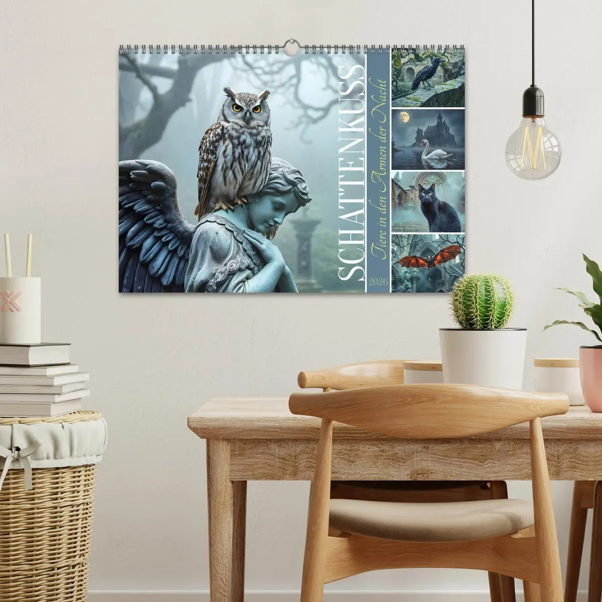 Bild: 9783457257074 | Schattenkuss - Tiere in den Armen der Nacht (Wandkalender 2026 DIN...