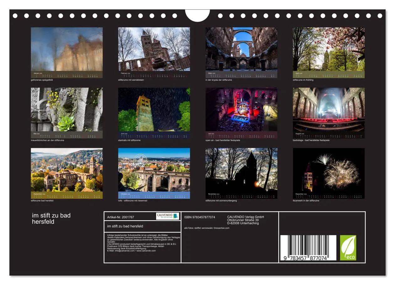 Bild: 9783457877074 | im stift zu bad hersfeld (Wandkalender 2026 DIN A4 quer), CALVENDO...