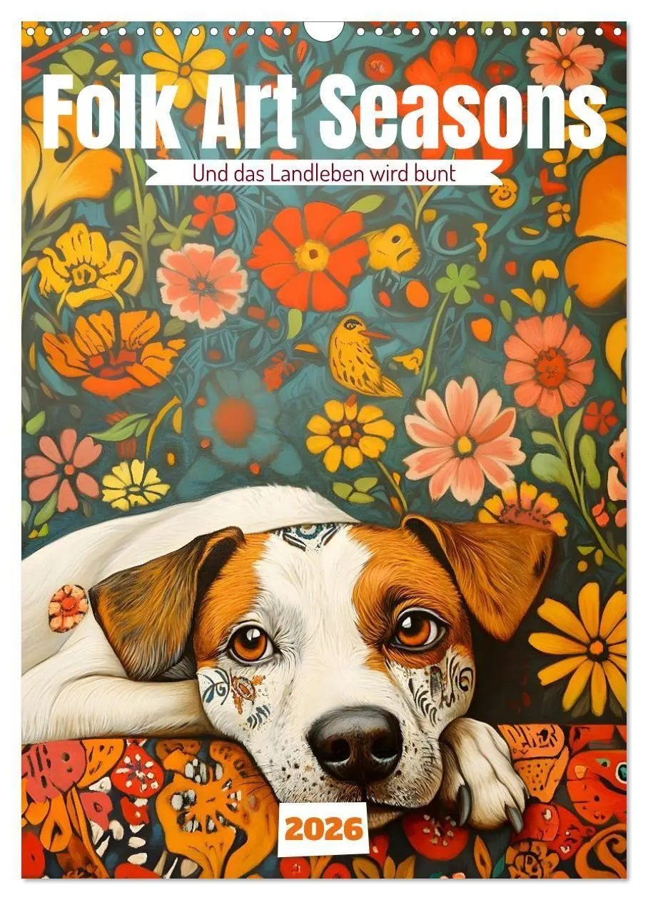 Cover: 9783516727074 | Folk Art Seasons (Wandkalender 2026 DIN A3 hoch), CALVENDO...