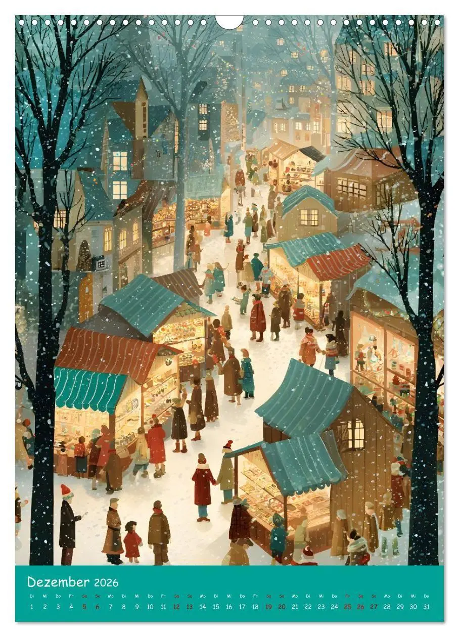 Bild: 9783516727074 | Folk Art Seasons (Wandkalender 2026 DIN A3 hoch), CALVENDO...